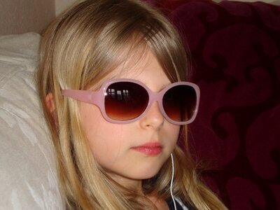 Children portrait sunglasses