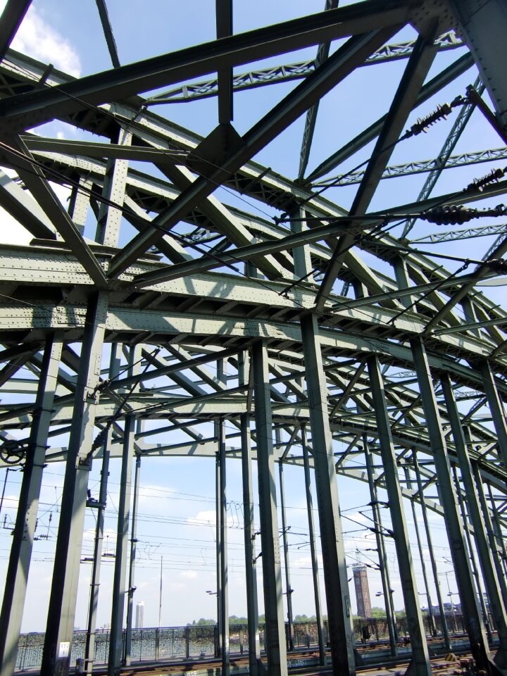 Train catenary hohenzollern bridge