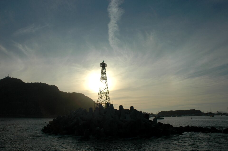 Buoy lighthouse sea