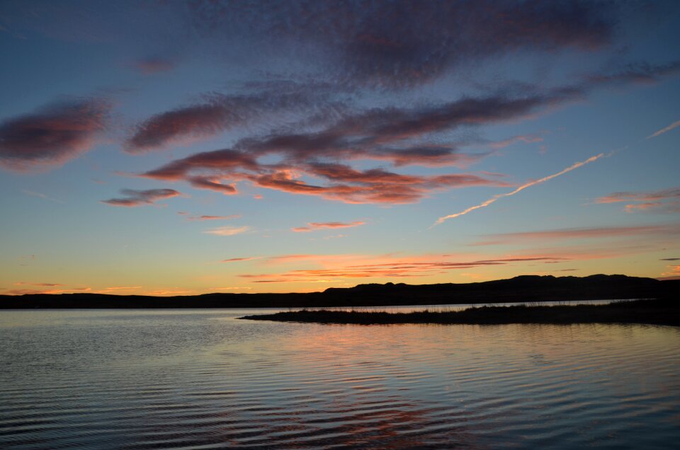 Landscape travel sunset