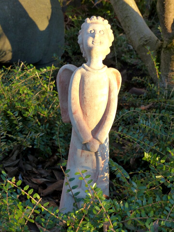 Friendly figure cheerful