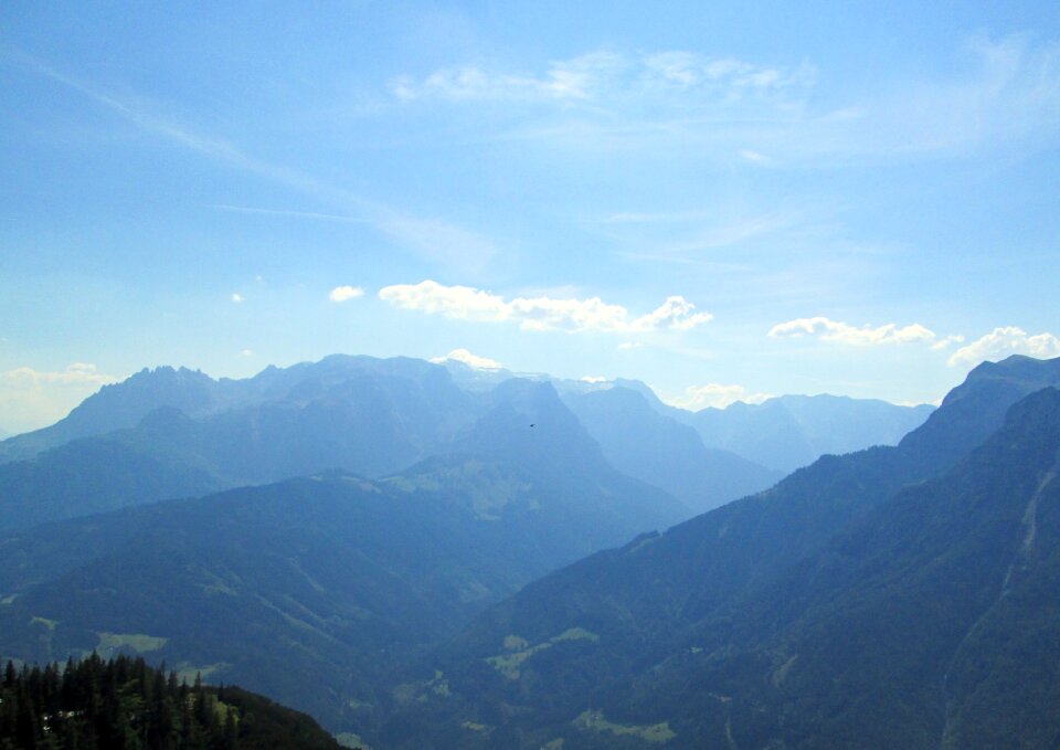 Mountains landscape blue