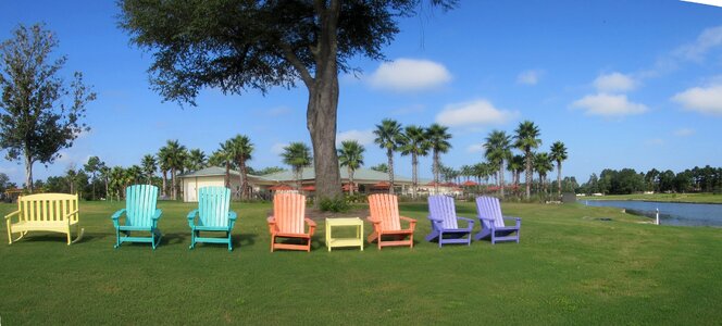 Tropical resort outdoors
