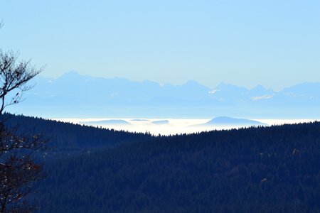View of the alps observation tower autumn