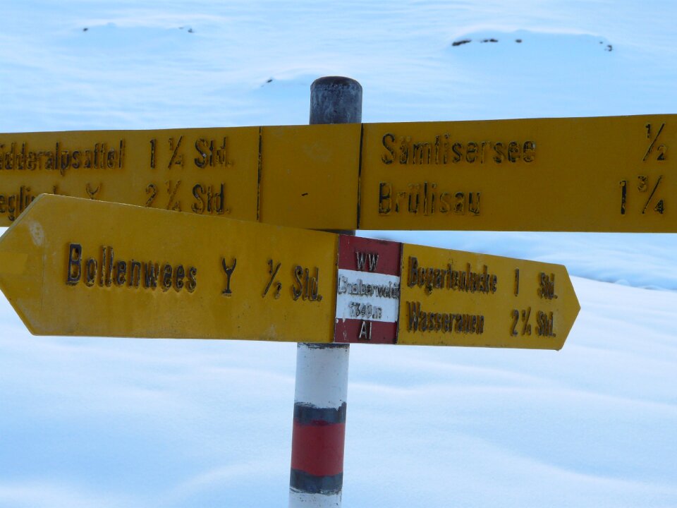 Appenzell mountain winter