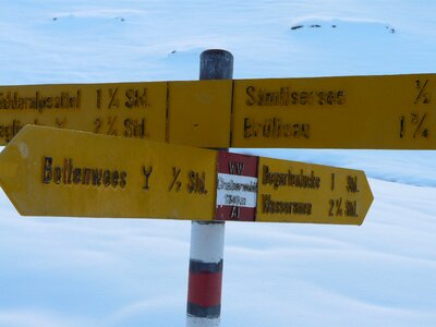 Appenzell mountain winter