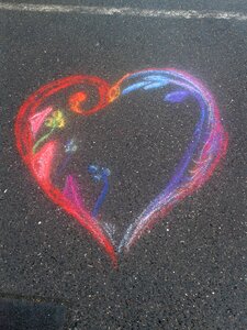 Heart creativity drawing