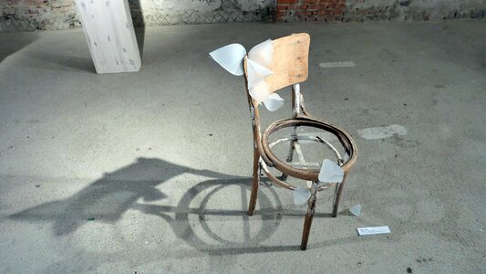 Artwork chair shadow photo