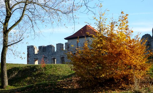 Castle monument the ruins of the