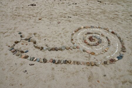 Mussels sand decorative