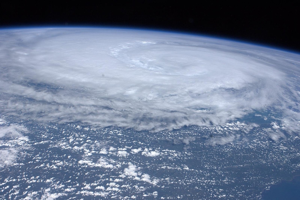 Cyclone clouds tornado