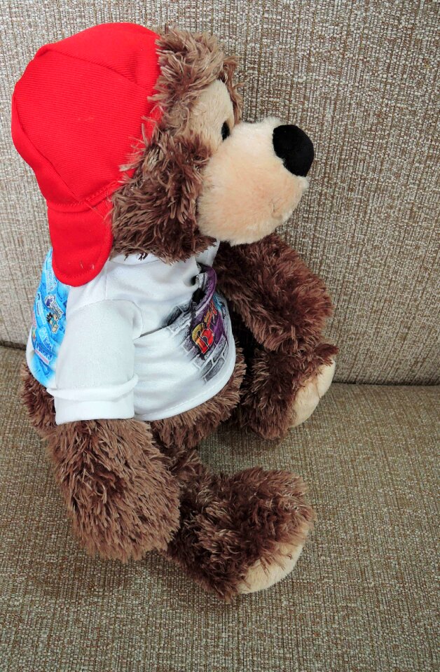 Plush dog soft toy