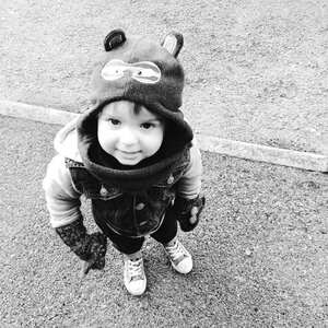 Child happy winter photo