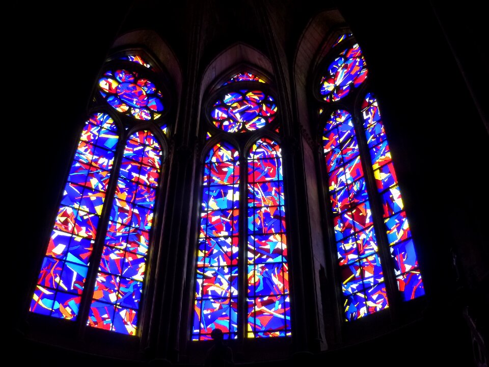Lead glass church stained glass