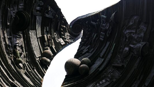 Centennial memorial spiral from the inside