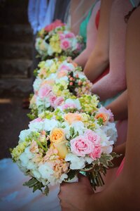 Wedding love bouquet of flowers photo