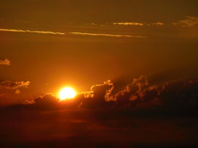 Clouds orange