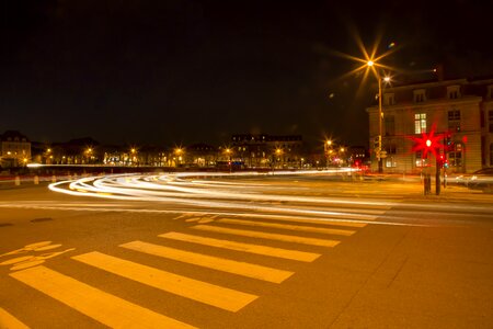 Red green 燈 motion long exposure