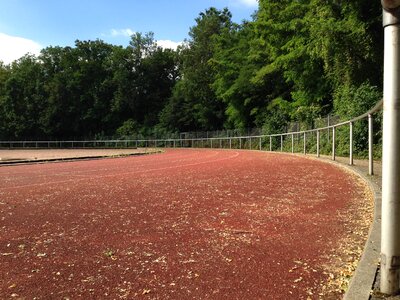 Red jog sprint photo