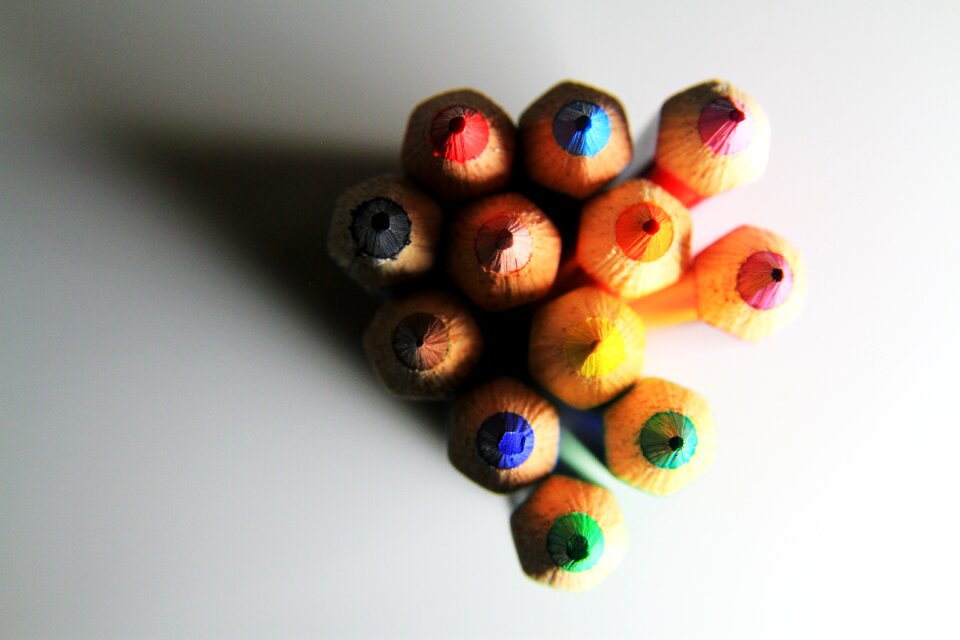 Color pencil design paper