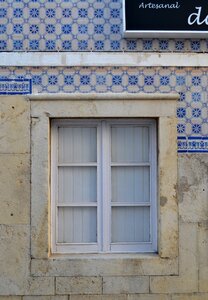 Portuguese tiled blue tiles photo