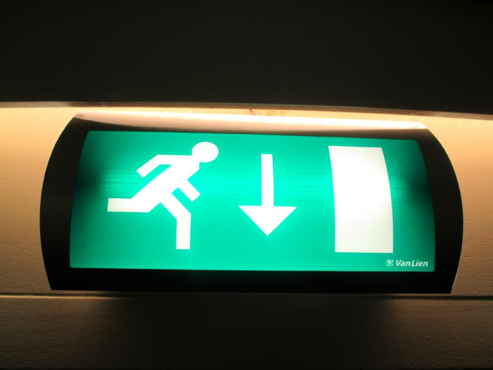 Escape safety symbol