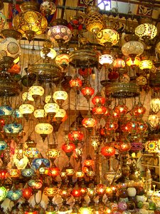 Istanbul lamps grand bazaar photo