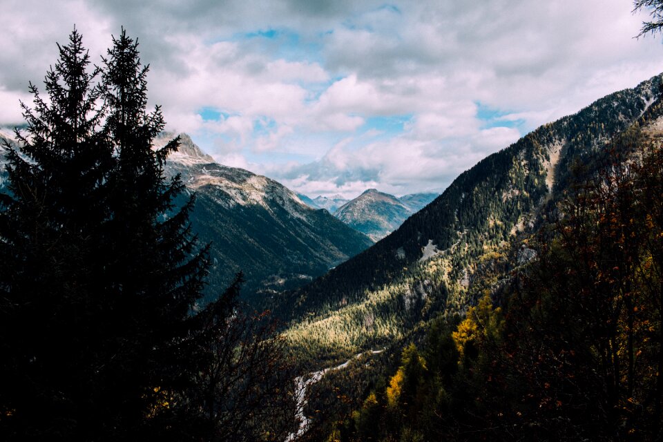 View mountain landscape rock