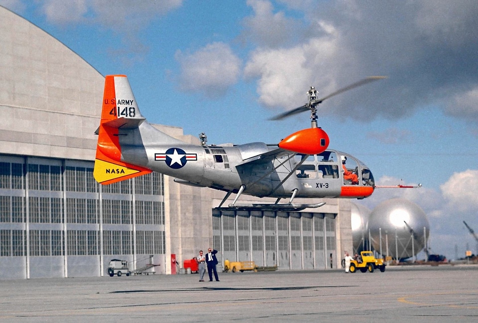 Vertical starter rotor helicopter