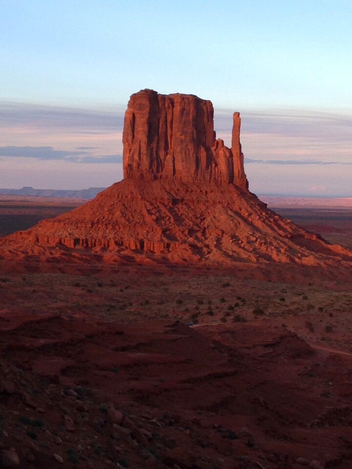 Red wild west sunset