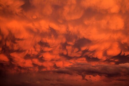 Redhead burning sky sky