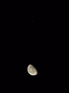 Crescent moon star venus photo