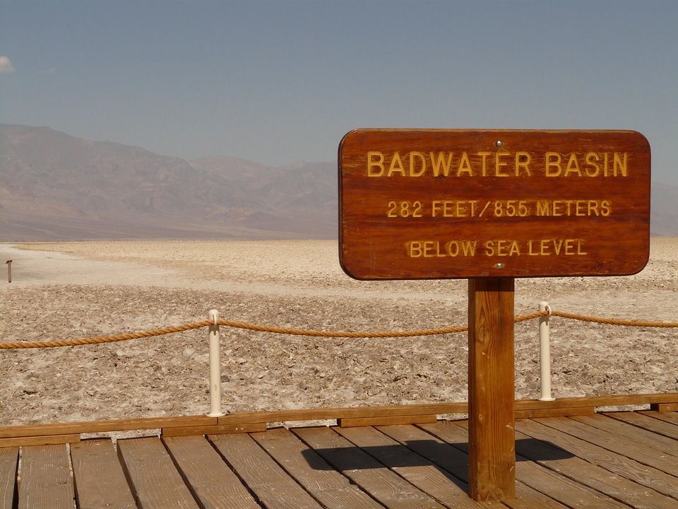 Salt lake salt death valley
