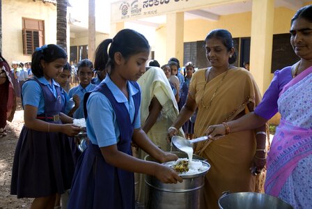 Food for children school children teachers photo