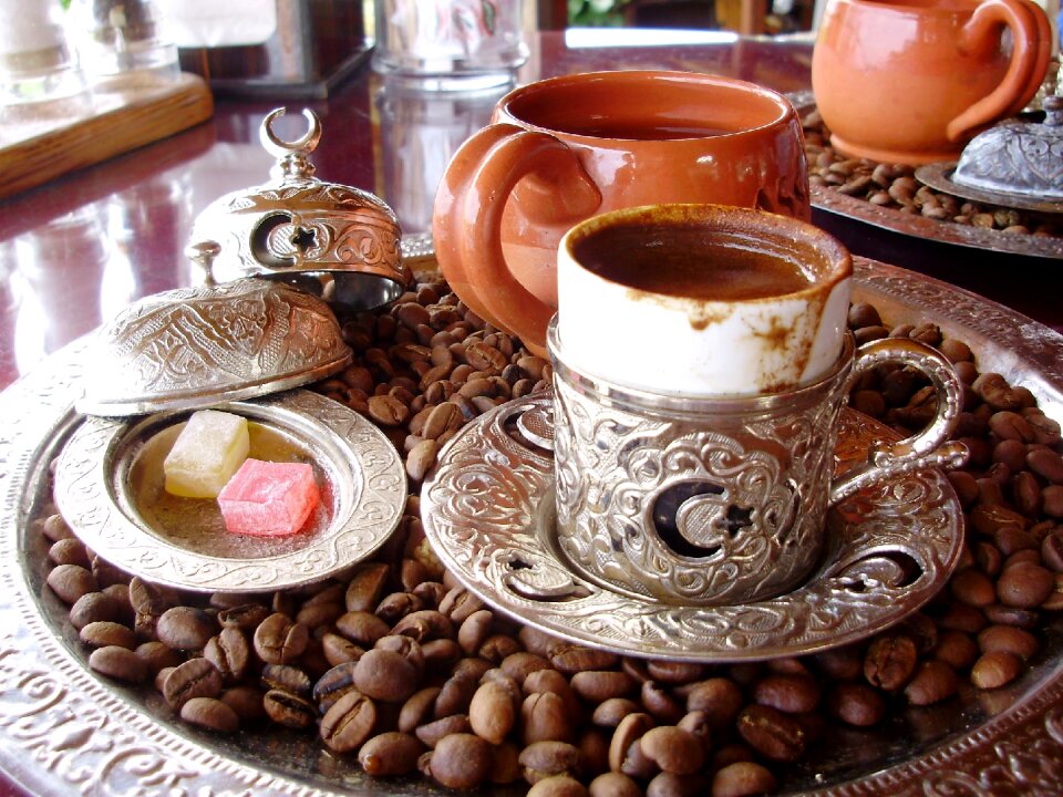 Coffee turkish delight turkish coffee