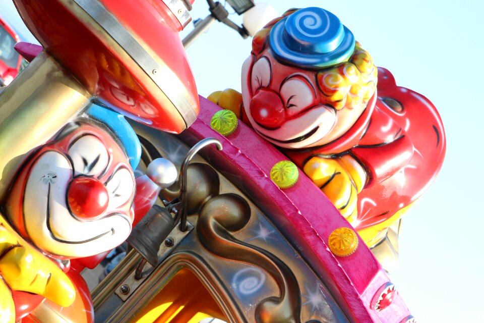 Clown children train