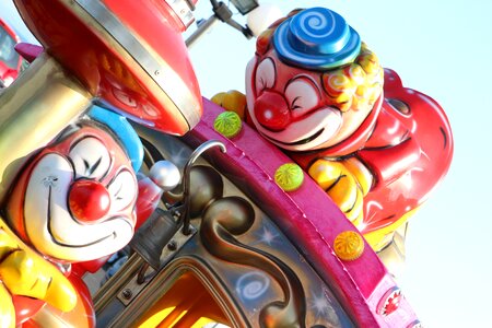 Clown children train
