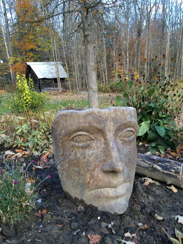 Stone face man