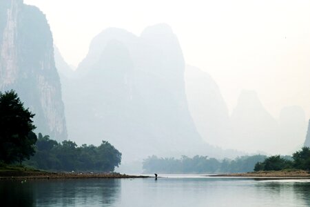 Fog landscape mountains