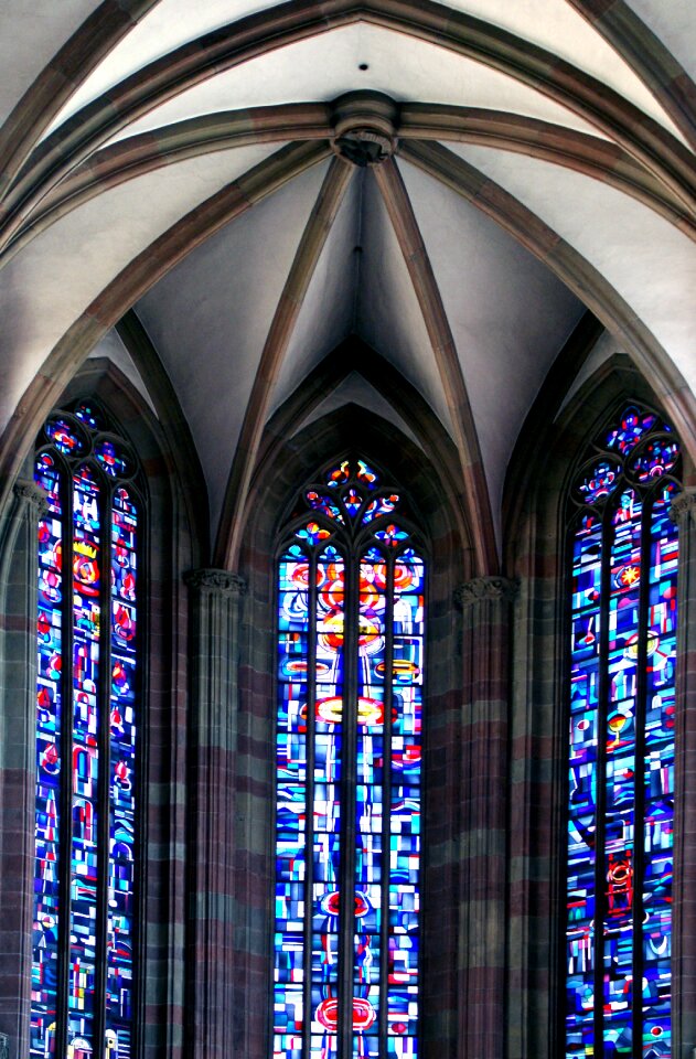Leaded glass stained glass old