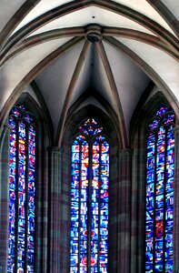 Leaded glass stained glass old