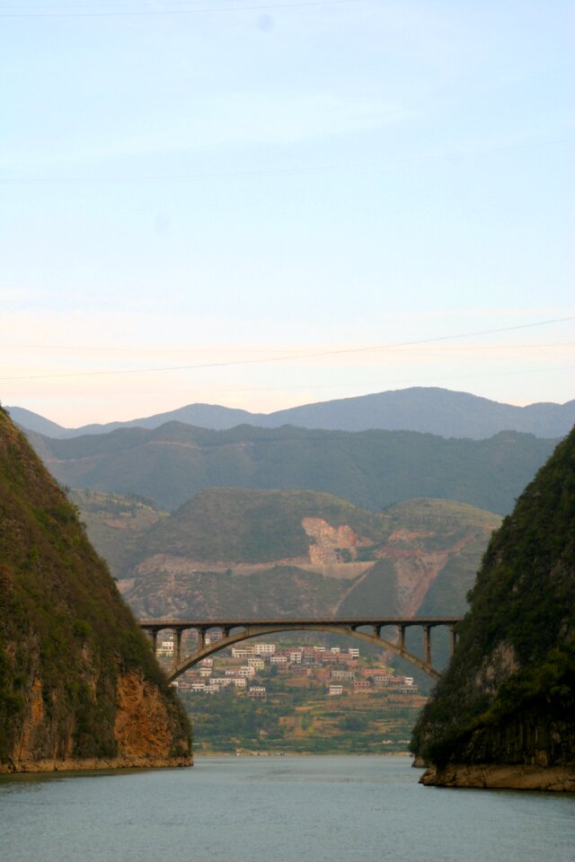 Tramway bridge arch bridge gorge