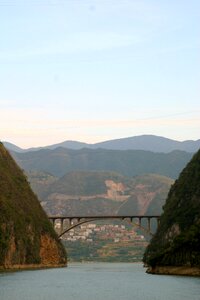 Tramway bridge arch bridge gorge photo