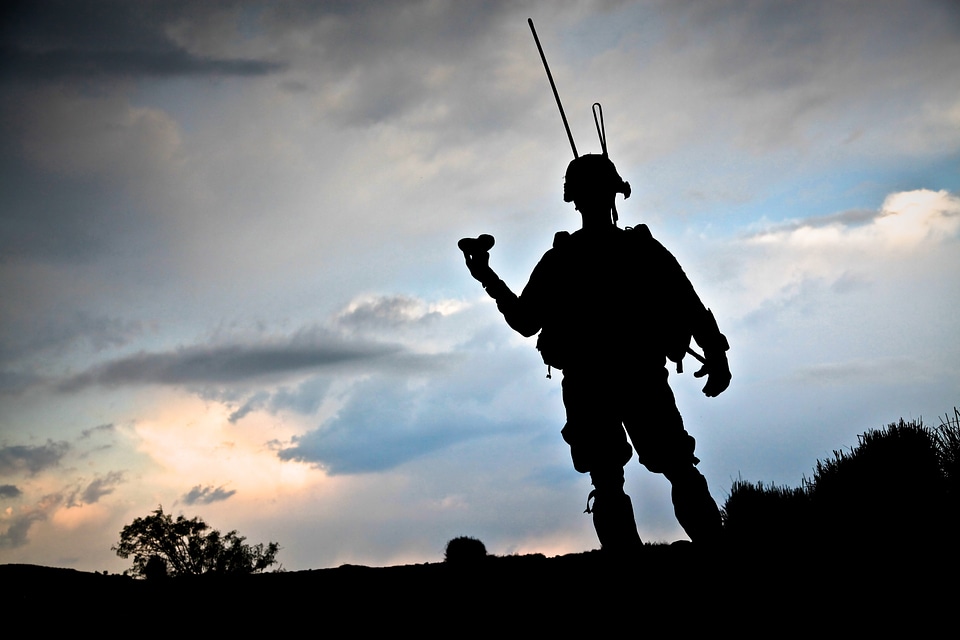 Uniform armed combat-ready