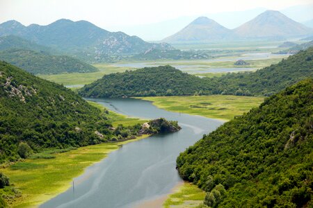 Landscape montenegro valley photo