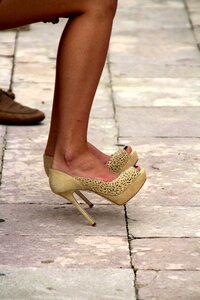 White elegant women's shoes