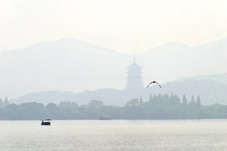 Mountains landscape river photo