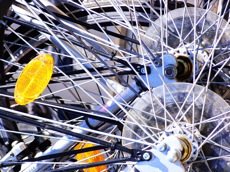 Wheel construction detail photography