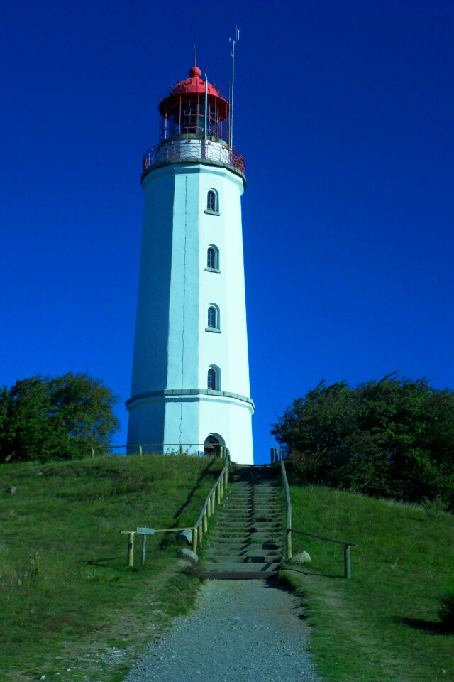 Lighthouse hiddensee baltic sea