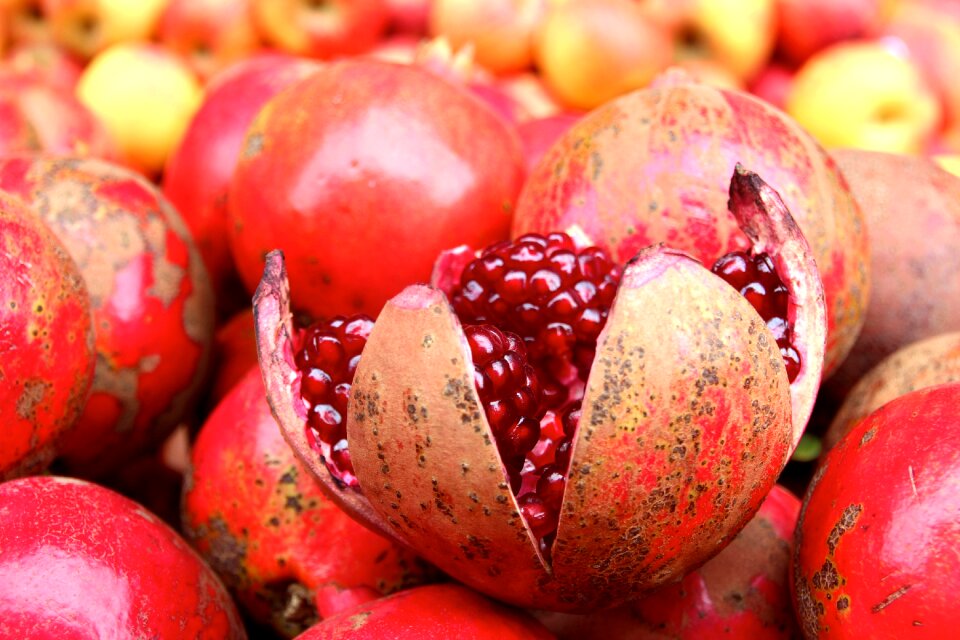Fruit pomegranates seeds